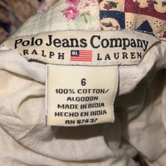 Vintage Polo Jeans Company  Floral Patchwork Boho Midi/Maxi Flowy Skirt - Picture 3 of 5